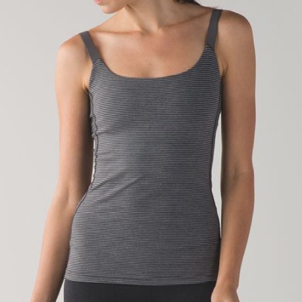 Lululemon Barre None Tank | Black and Gray | Size 6